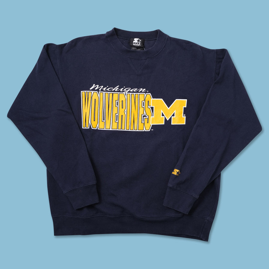 Vintage Starter Michigan Wolverines Sweater Large - Double Double Vintage
