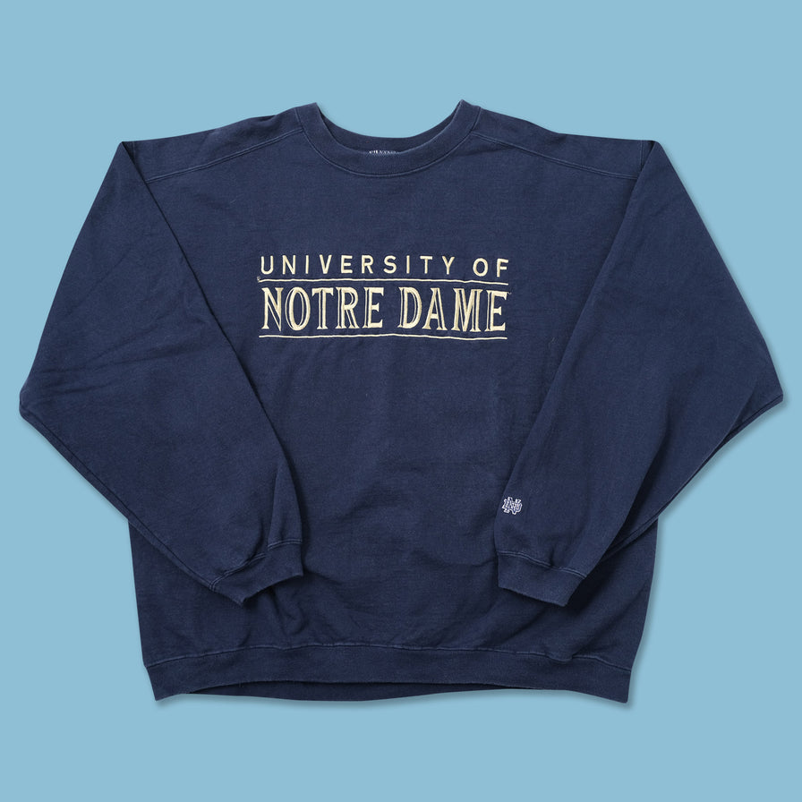 Vintage Notre Dame Sweater XLarge - Double Double Vintage