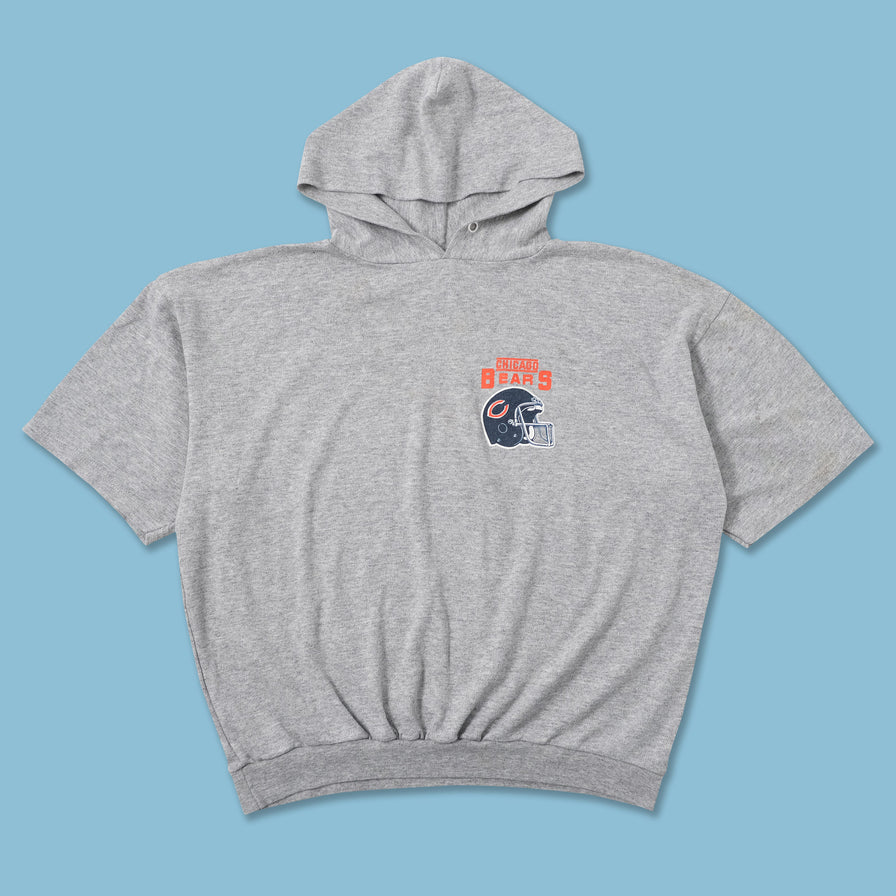 Vintage Chicago Bears Hooded T-Shirt XLarge - Double Double Vintage