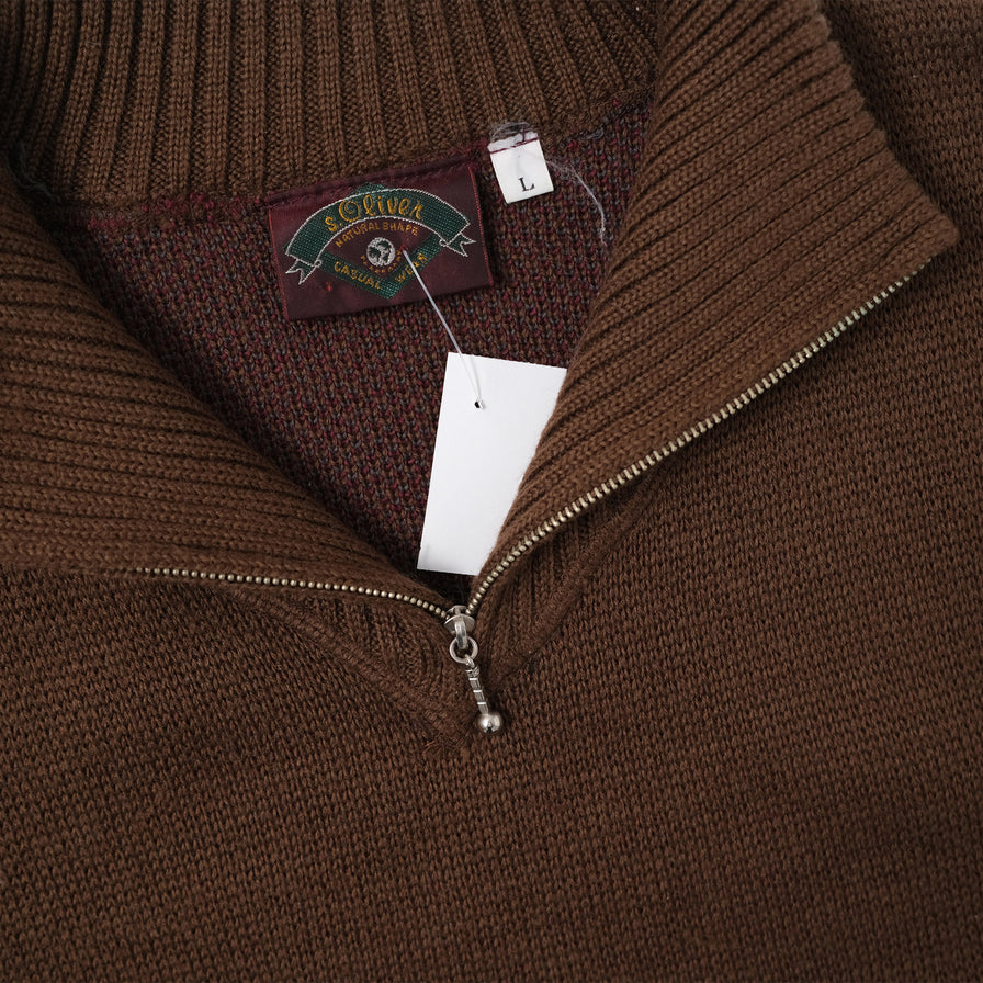 Vintage S. Oliver Q-Zip Sweater Large - Double Double Vintage