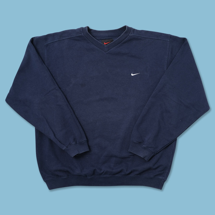 Vintage Nike Mini Swoosh Sweater Large - Double Double Vintage