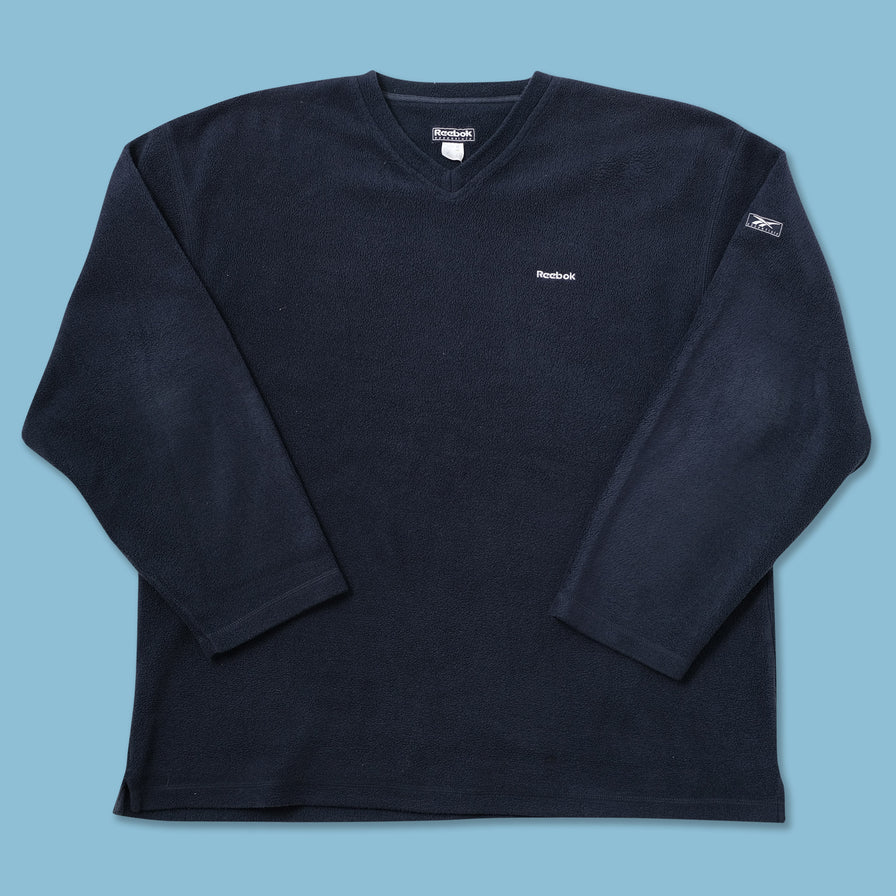 Vintage Reebok V-Neck Fleece XLarge - Double Double Vintage