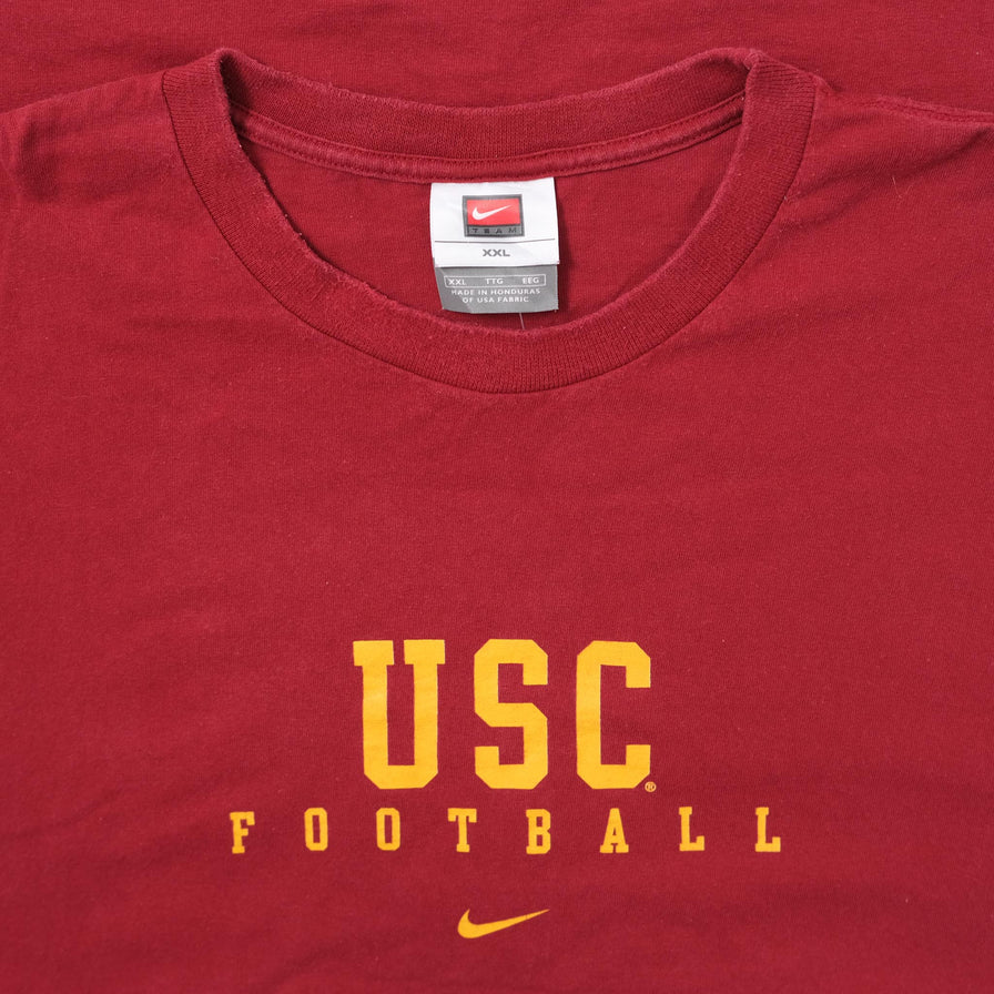Vintage Nike USC Football T-Shirt XXL - Double Double Vintage