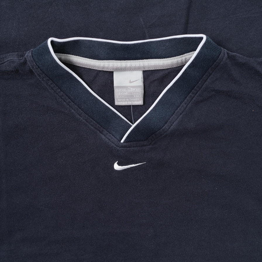 Vintage adidas V-Neck T-Shirt XLarge - Double Double Vintage