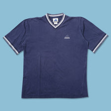 Vintage adidas V-Neck T-Shirt Large - Double Double Vintage