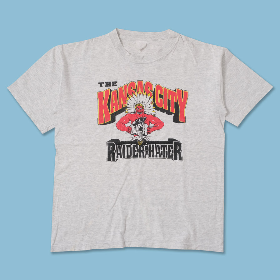 Vintage The Kansas City Raider-Hater T-Shirt Large 