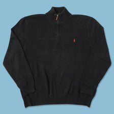 Vintage Polo Ralph Lauren Q-Zip Knit Sweater XXLarge 