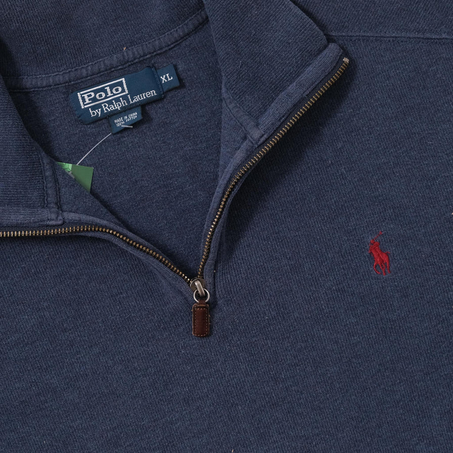 Vintage Polo Ralph Lauren Q-Zip Sweater XLarge 