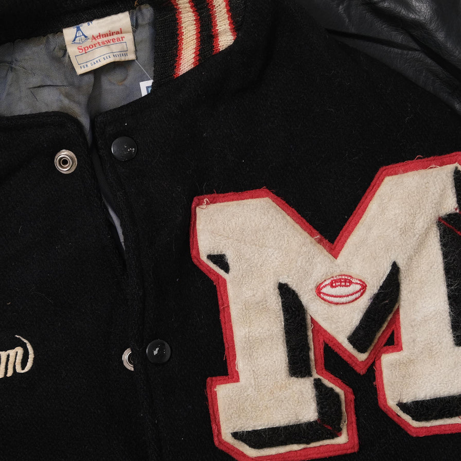 Vintage Wool Leather Varsity Jacket Medium 