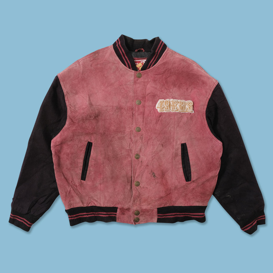 Vintage San Francisco 49ers Leather Jacket Large 