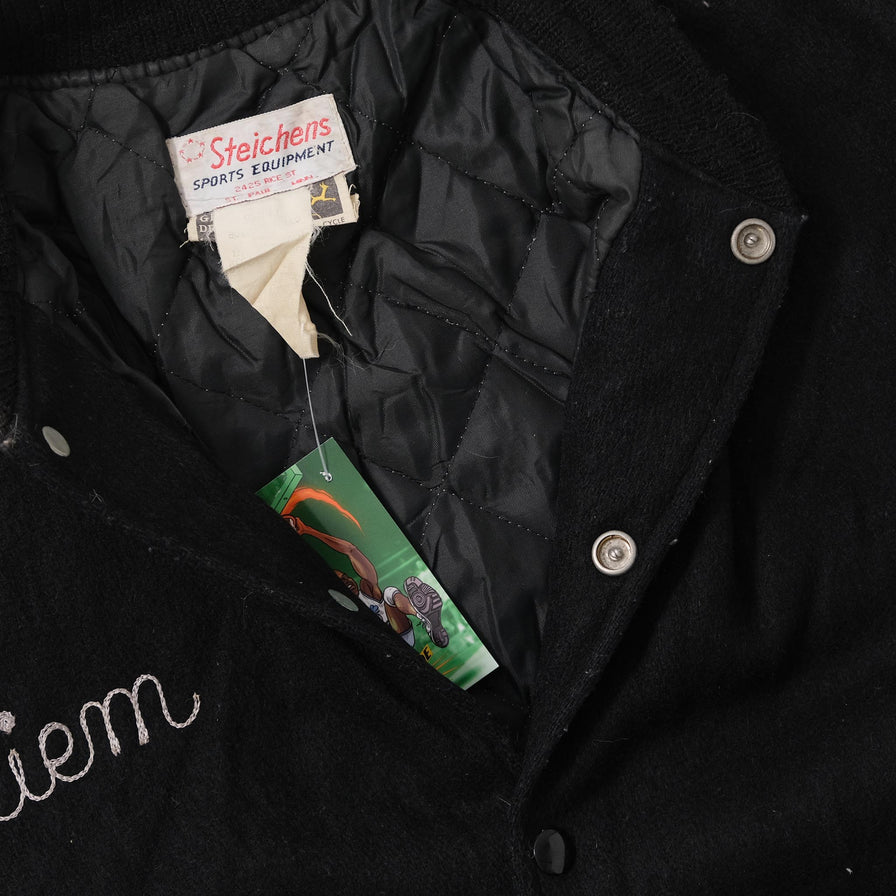 Vintage Wool Leather Varsity Jacket Medium 