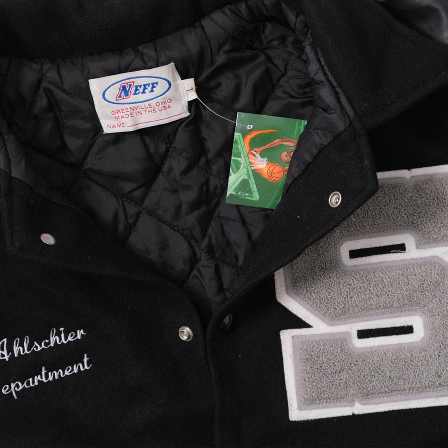 Vintage Wool Leather Varsity Jacket Large 