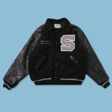 Vintage Wool Leather Varsity Jacket Large 