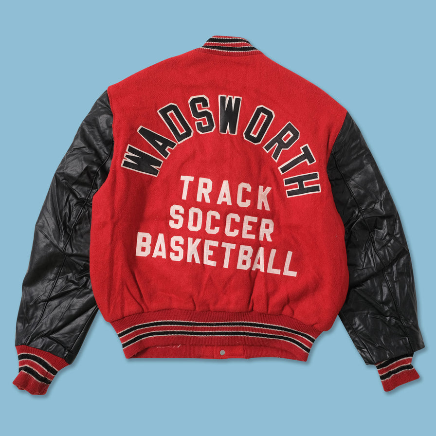 Vintage Wool Leather Varsity Jacket Small 