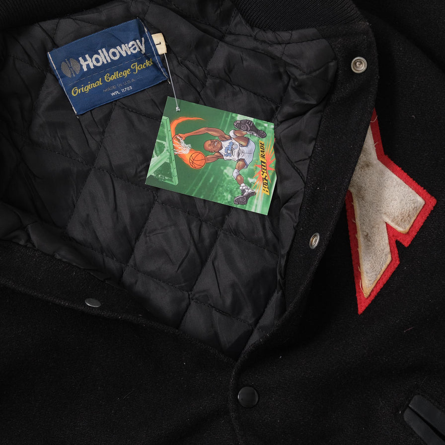 Vintage Wool Leather Varsity Jacket Large 