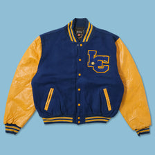Vintage Wool Faux Leather Varsity Jacket XLarge 