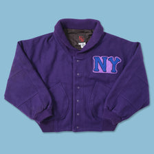 Vintage Black Yankees Wool Varsity Jacket XLarge 