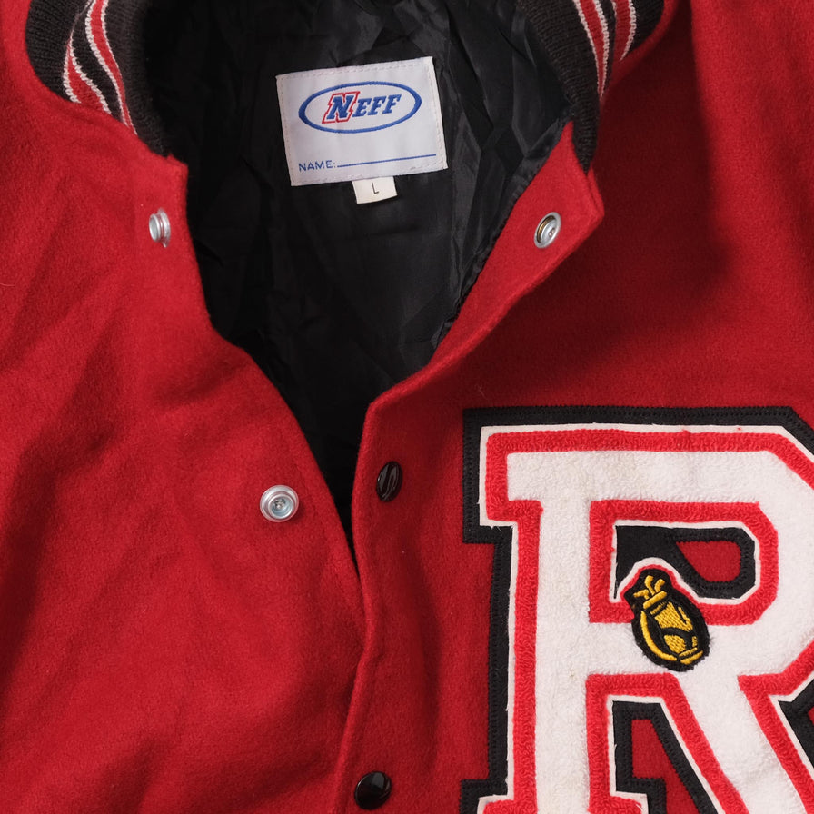 Vintage Wool Leather Varsity Jacket Large 