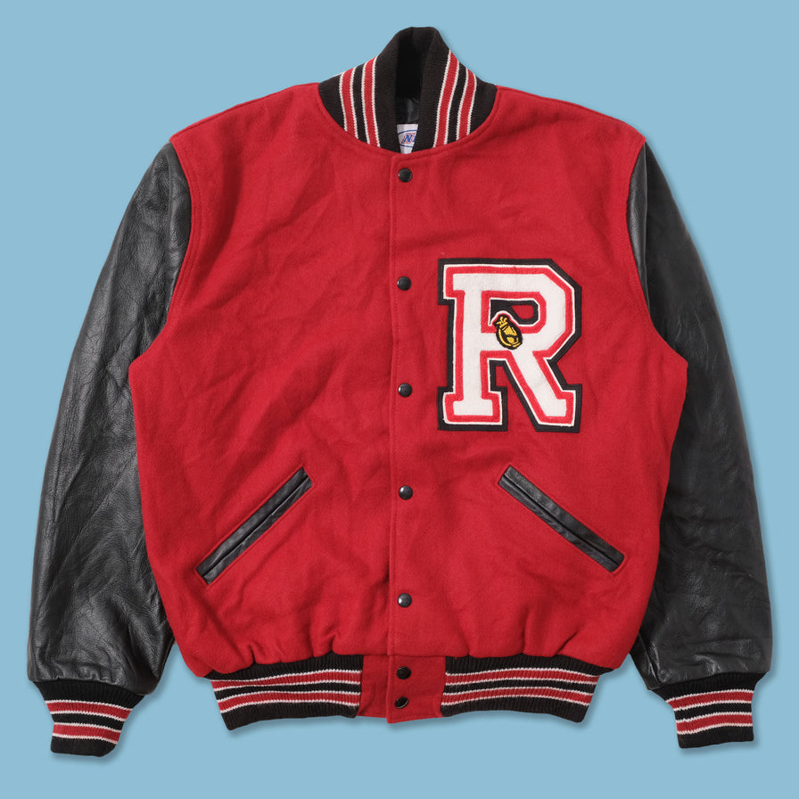 Vintage Wool Leather Varsity Jacket Large 