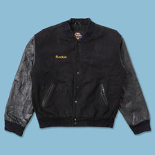 Vintage Wool Leather Varsity Jacket Small 