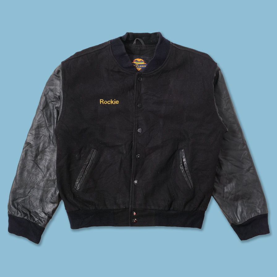 Vintage Wool Leather Varsity Jacket Small 