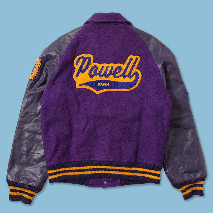 Vintage Wool Leather Varsity Jacket Medium 