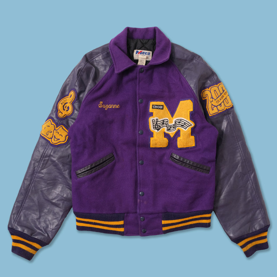 Vintage Wool Leather Varsity Jacket Medium 