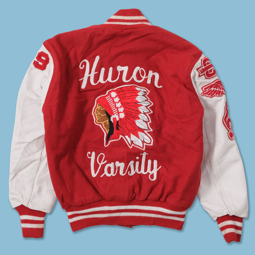 Vintage Wool Leather Varsity Jacket Small 