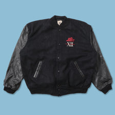 Vintage Big 12 Conference Wool Leather Varsity Jacket XLarge 