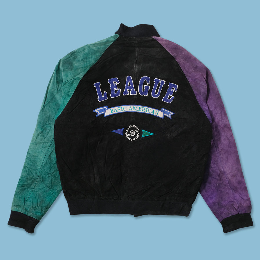 Vintage Leather Varsity Jacket Medium 