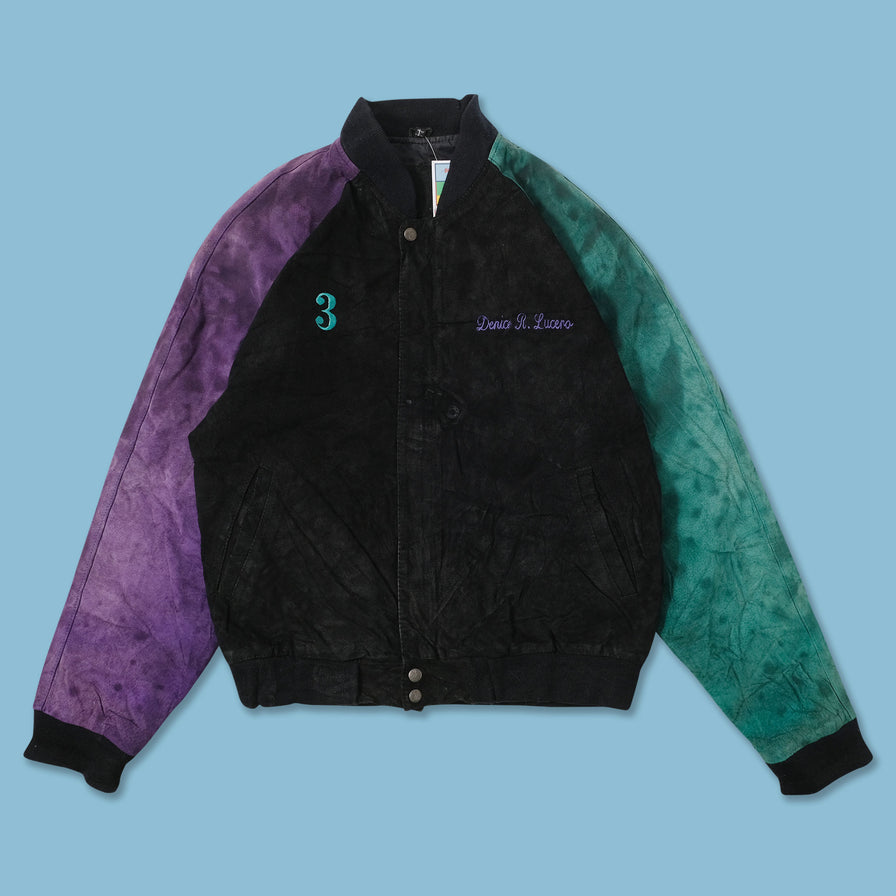 Vintage Leather Varsity Jacket Medium 