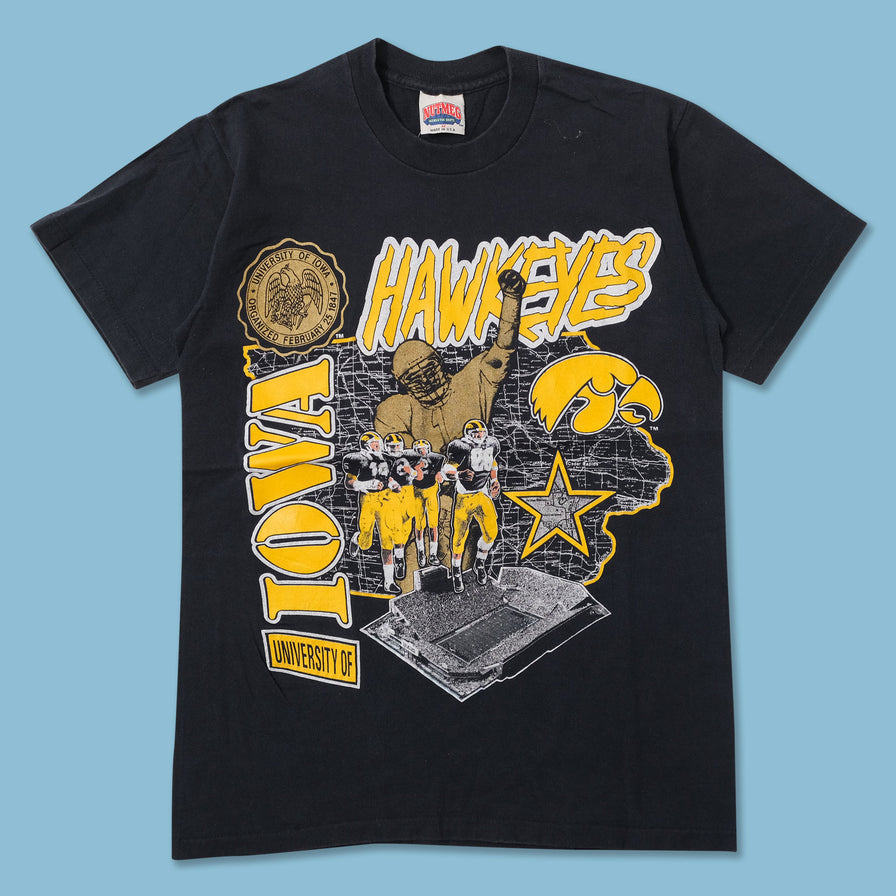 Vintage Nutmeg Iowa Hawkeyes T-Shirt Medium 