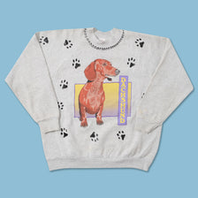 Vintage Women's Dachshund Sweater Large 
