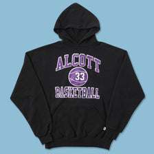 Vintage Russell Athletic Alcott Basketball Hoody Large 