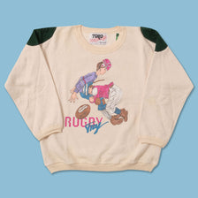 Vintage Women's Rugby Sweater Small 