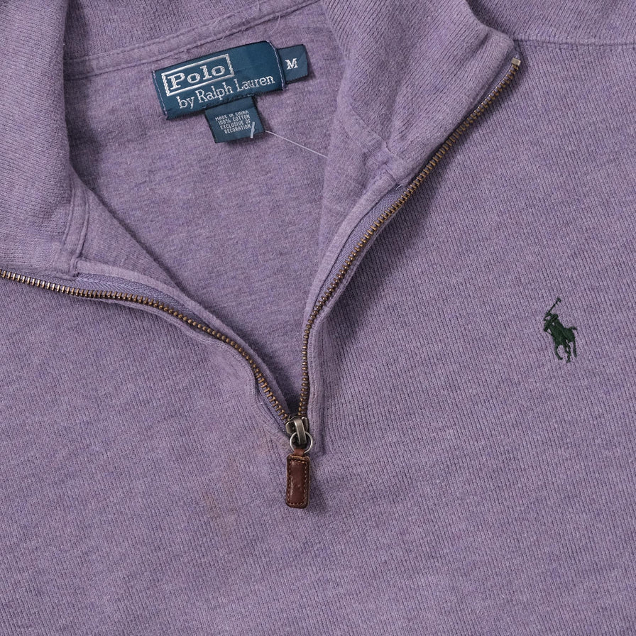 Vintage Polo Ralph Lauren Q-Zip Sweater Large 