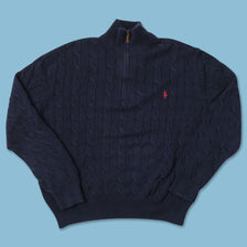 Polo Ralph Lauren Q-Zip Knit Sweater XLarge 