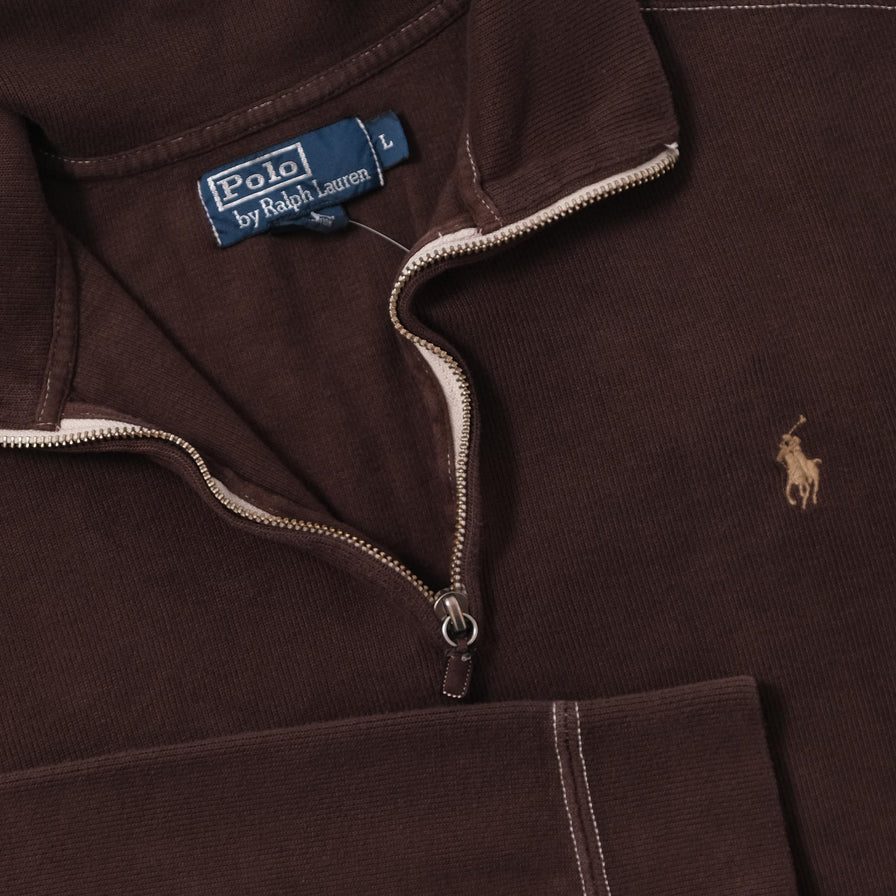 Vintage Polo Ralph Lauren Q-Zip Sweater Medium 