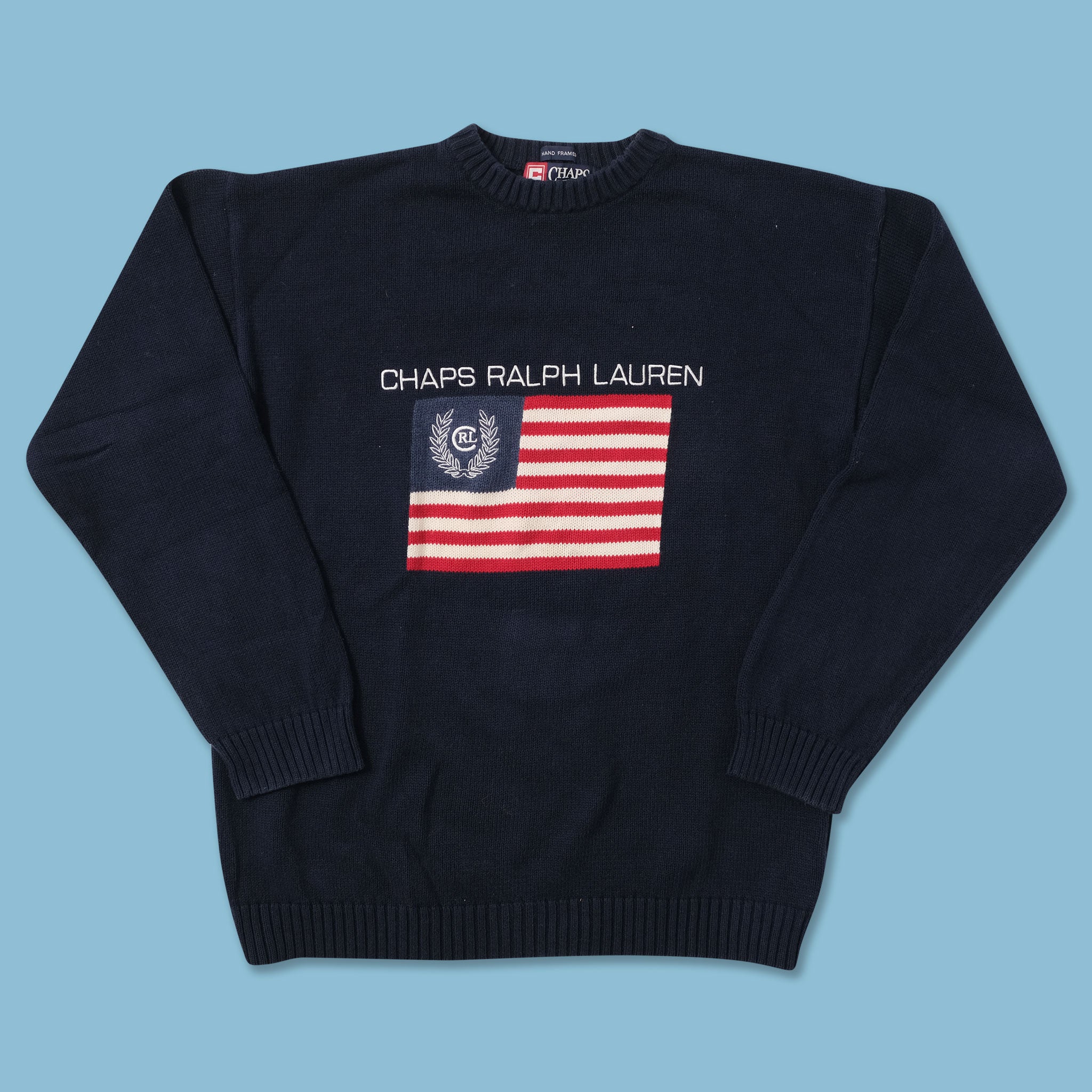 Vintage Chaps Ralph Lauren American Flag Crewneck 