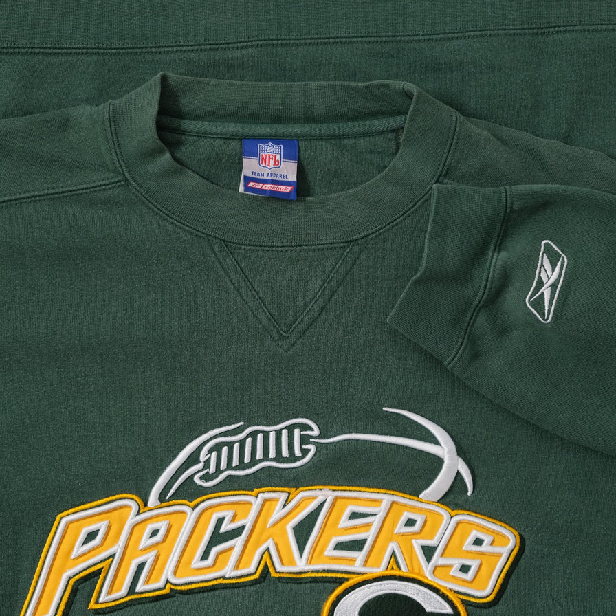Vintage Reebok Green Bay Packers Sweater XLarge 