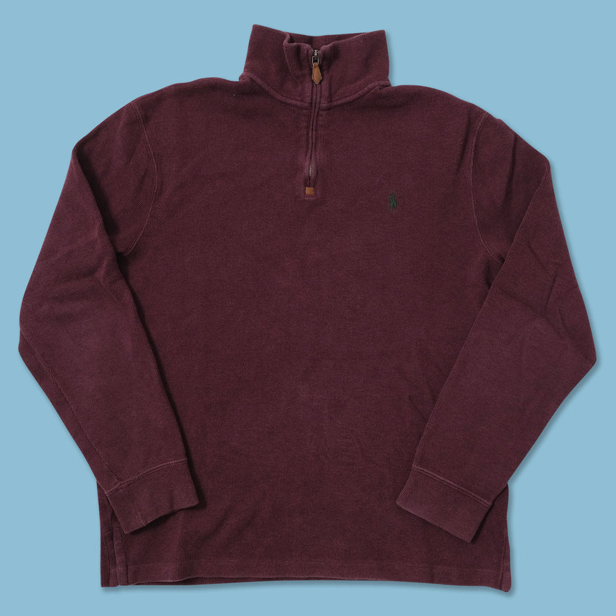 Vintage Polo Ralph Lauren Q-Zip Sweater Medium 