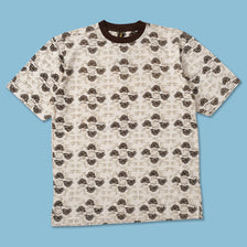 Y2K Raw Blue T-Shirt Large 