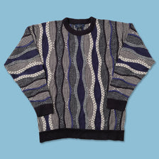 Vintage Coogi Style Knit Sweater Small 