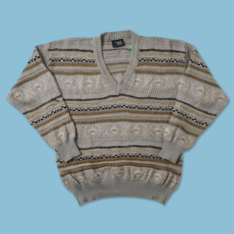 Vintage Coogi Style Knit Sweater Large 