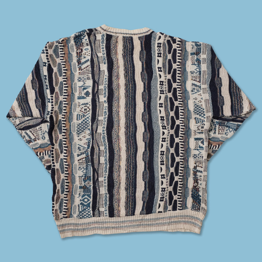 Vintage Coogi Style Knit Sweater Large 