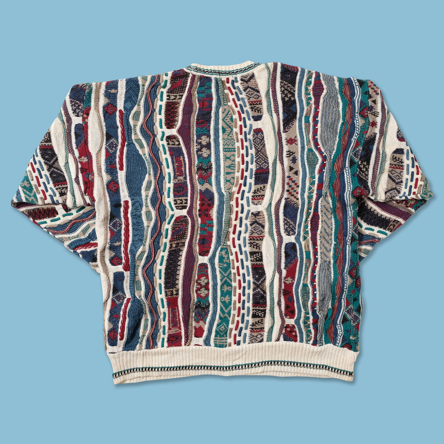 Vintage Coogi Style Knit Sweater Medium 