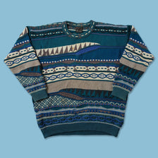 Vintage Coogi Style Knit Sweater Large 