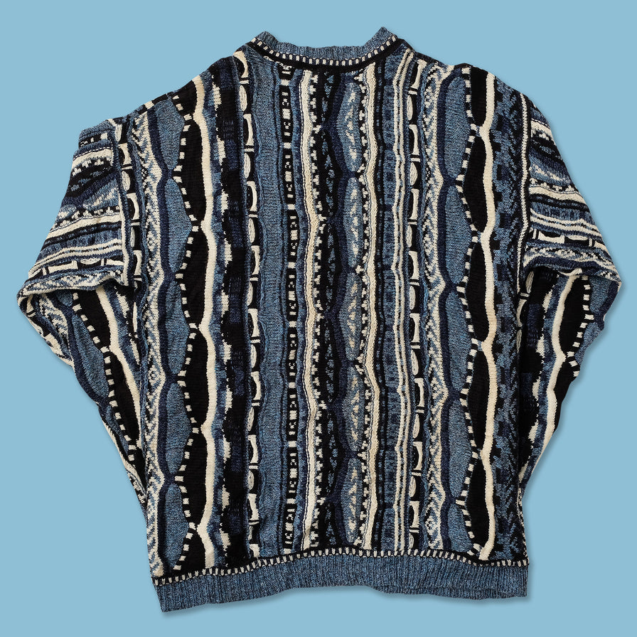 Vintage Coogi Style Knit Sweater Medium 