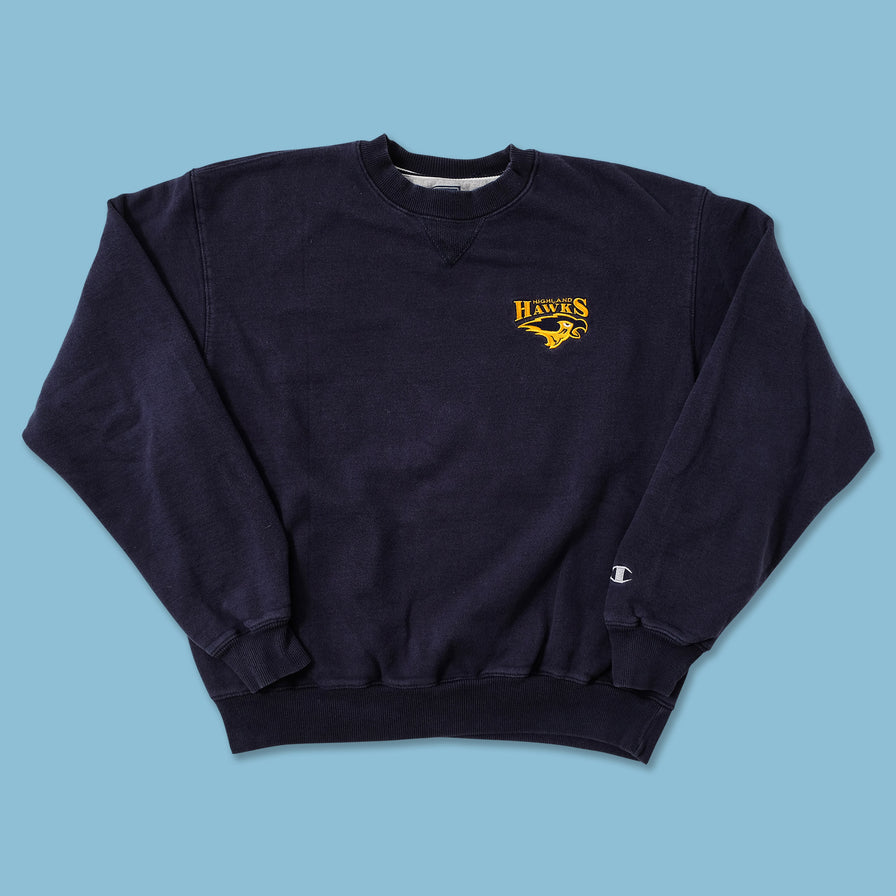 Vintage Champion Highland Hawks Sweater Large 