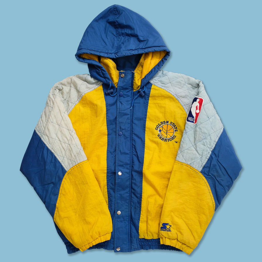 Vintage Golden State Warriors Pro Player Leather Basketball Jacket